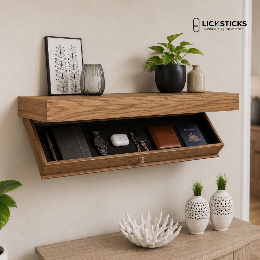 Hidden Stash Shelf - Wall Mounted